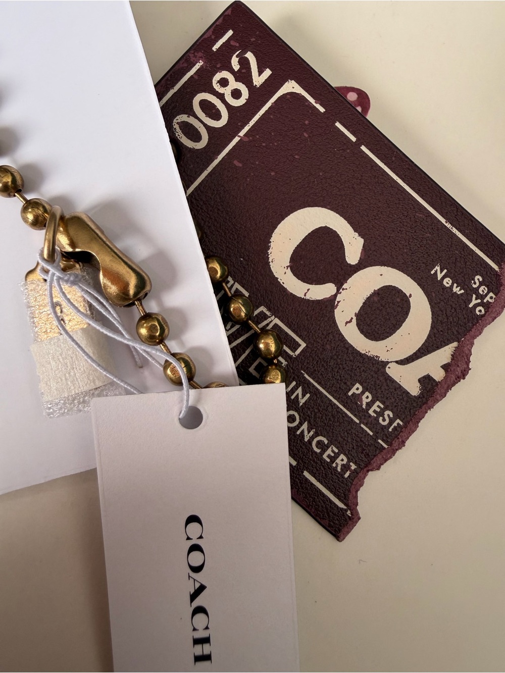 NWT Coach Concert Bag Charm